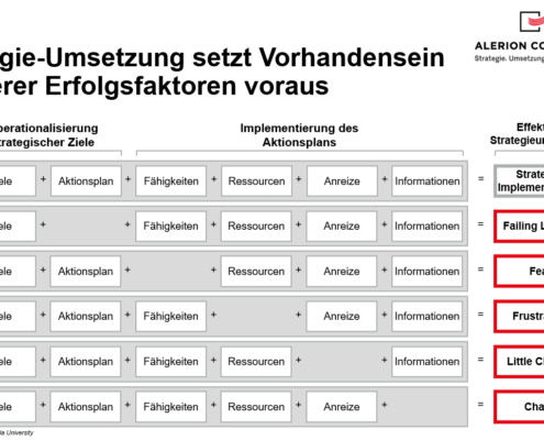 Erfolgsfaktoren Strategieumsetzung